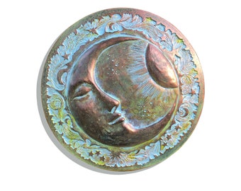 Moon Garden Concrete Hanging Garden Wall Ornament