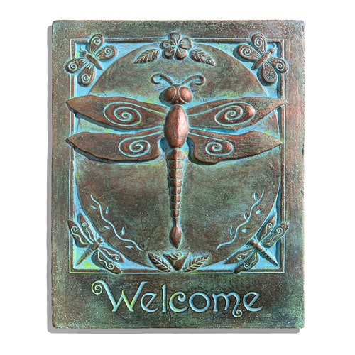 Dragonfly Arched Garden Plaque Etsy