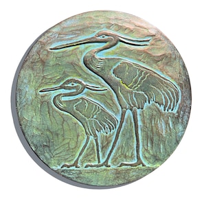 Heron Concrete Hanging Garden Decor