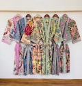 Hand Block Print Cotton Kimono Robe - Pink Floral Dressing Gown, Bridesmaid Gift, Summer Nightwear product logo