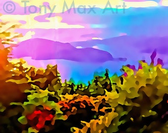 Mountain 115.  British Columbia art, BC art prints, BC paintings, bc giclees, Howe Sound art, Canadian mountain art bc landscapes bc posters