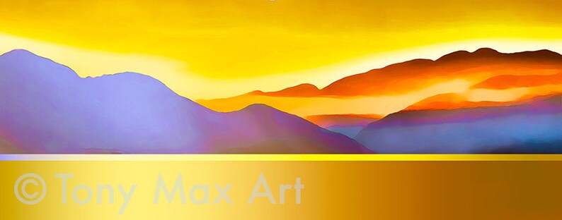 pnw art BC wall art BC art PNW art British Columbia art Howe Sound \u2013 Rare Color Display pnw poster bc paintings bc coastal art