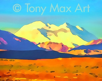 Mount Denali 3.  Mount Denali art, Mount McKinley art, Mount Denali paintings, Mount McKinley paintings, Mount Denali Park, Alaska fine art