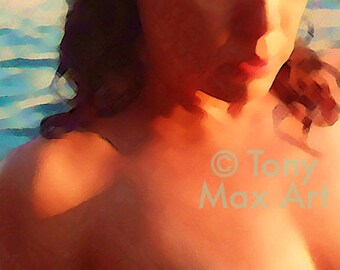 Naakte vrouw zonnebaden, vrouwelijke naakten, naakte vrouwen, mooie naakte vrouw, sexy zonaanbidder topless zonnebader, mooie dame