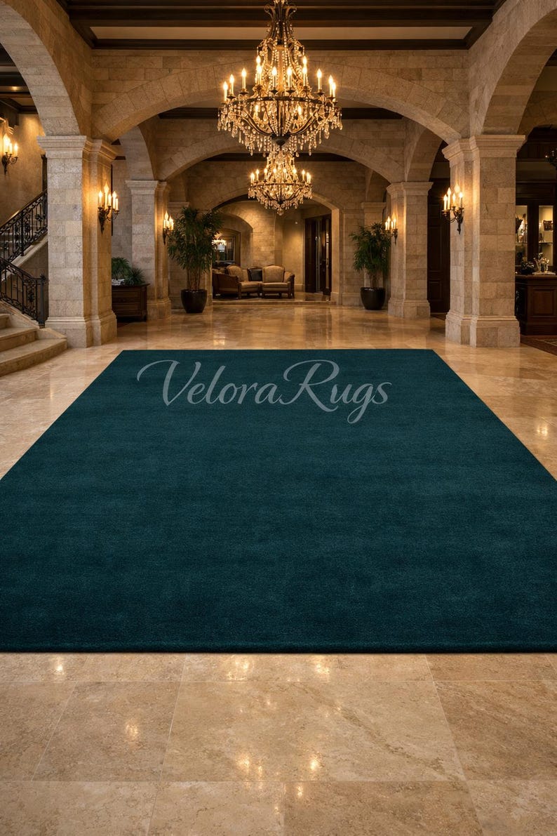 Dark Teal Area Rugnull