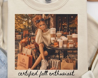 Funny Fall Doll PNG, Trendy Pumkin Spice Png, Halloween PNG, Retro Doll Face Meme Sublimation Design,  Autumn Shirt Png