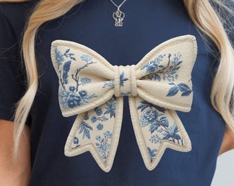 Trendy Faux Yarn Crochet Coquette Bow Png Floral Bow PNG Preppy Cottagecore Mama Shirt Sublimation Design Spring Digital File for Apparel