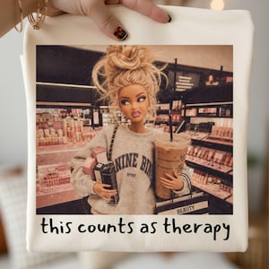 Geestelijke gezondheid PNG Sarcastische humor voor volwassenen PNG Retro poppengezicht meme Sublimatie ontwerp Grappig make-up liefhebber shirt PNG Digitale download afbeelding 2