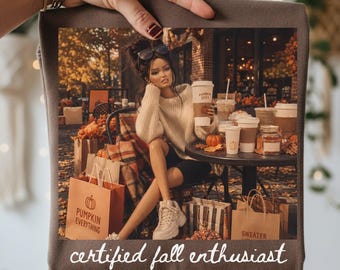 Funny Fall Doll PNG, Trendy Pumkin Spice Png, Halloween PNG, Retro Doll Face Meme Sublimation Design,  Autumn Shirt Png