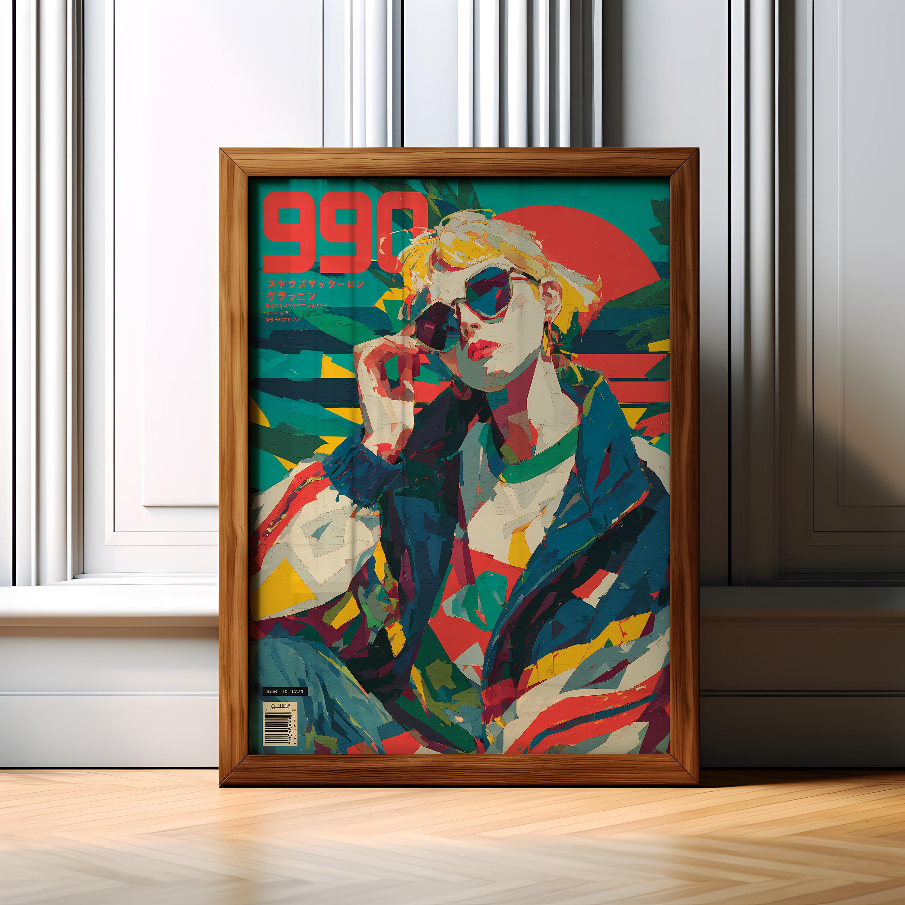 パトリック・ネイゲル肖像画　アート作品 Patrick nagel poster - Etsy 日本