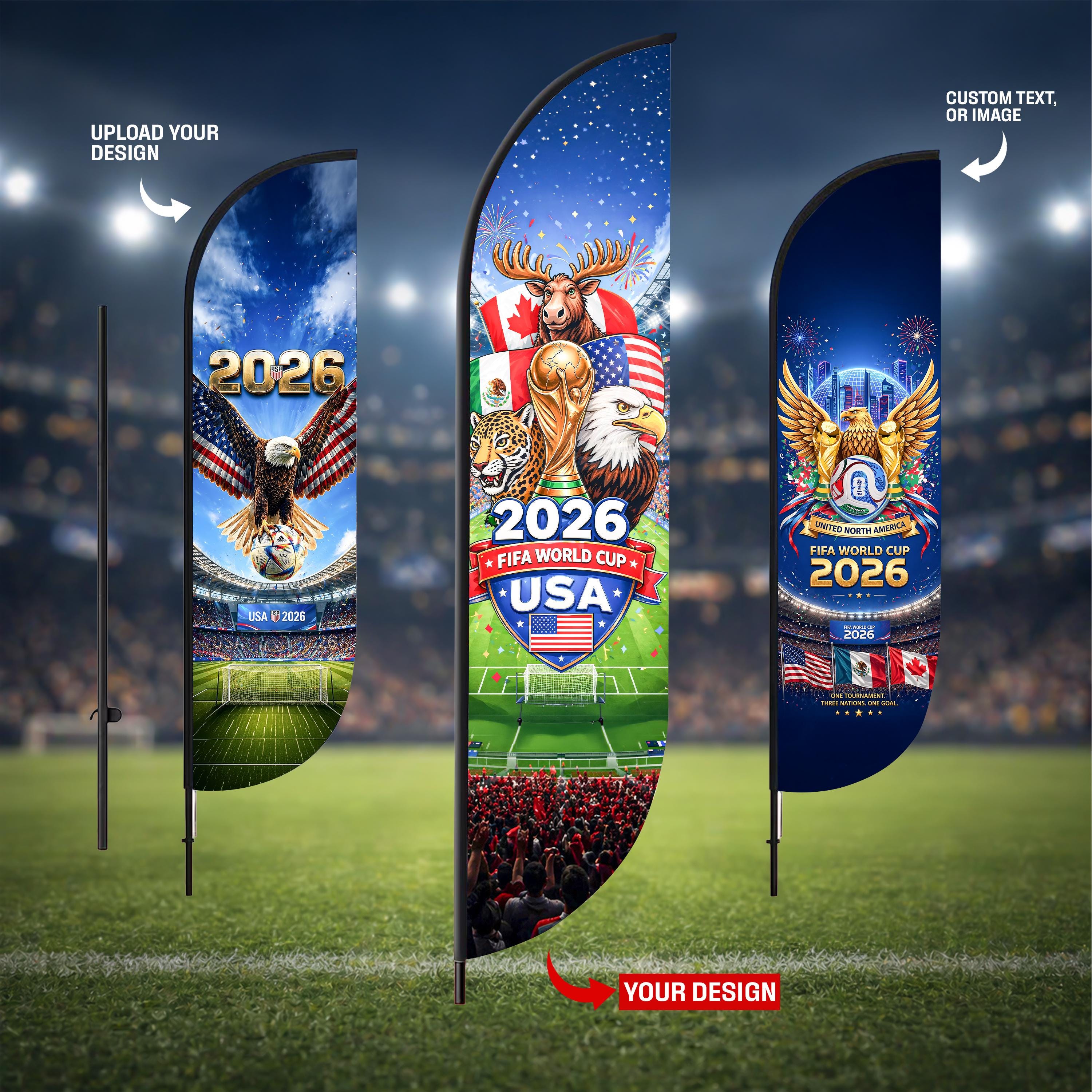 Custom FIFA World Cup Feather Flag 180