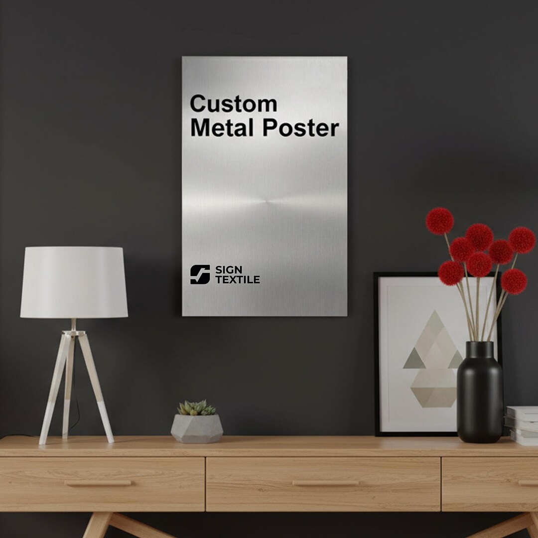 Custom Metal Wall Art With Your Photo, Text or Logo, Metal Wall Art ...