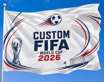 Benutzerdefinierte Flagge mit Logo, Bild oder Text | Personalisierte Sports & Business Flagge | Firma Werbung Wasserfest, UV-Beständig | Einseitig