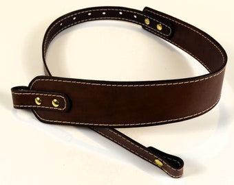 Handmade Leather Rifle Sling Adjustable from 38" to 32"
