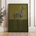 Abstract Zebra Wall Art, Martini Glasses Poster, Minimalist Dopamine Decor (Digital Download) product logo