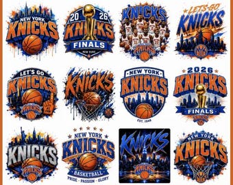 Knicks Basketball PNG, New York Basketball Design, Basketball Fan Shirt PNG, Game Day Graphic, Sports Lover Sublimation, Digital Download