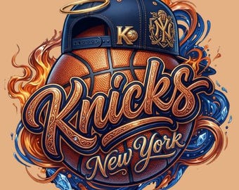 Knicks PNG SVG, New York Basketball Design, Knicks Shirt PNG, Vintage Basketball Sublimation, , Wandkunst PNG Digital Download