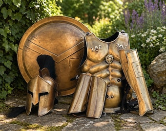 Spartan King Leonidas Armor Set – Wearable 18-Gauge Steel Costume (300 Movie)