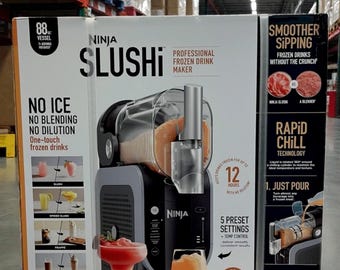 Ninja Slushi Professional Frozen Drink Maker Model FS301 150oz MAX/96oz/88oz/72oz Factory Sealed 5-in-1 | Gloednieuw (gratis draagbare tas)