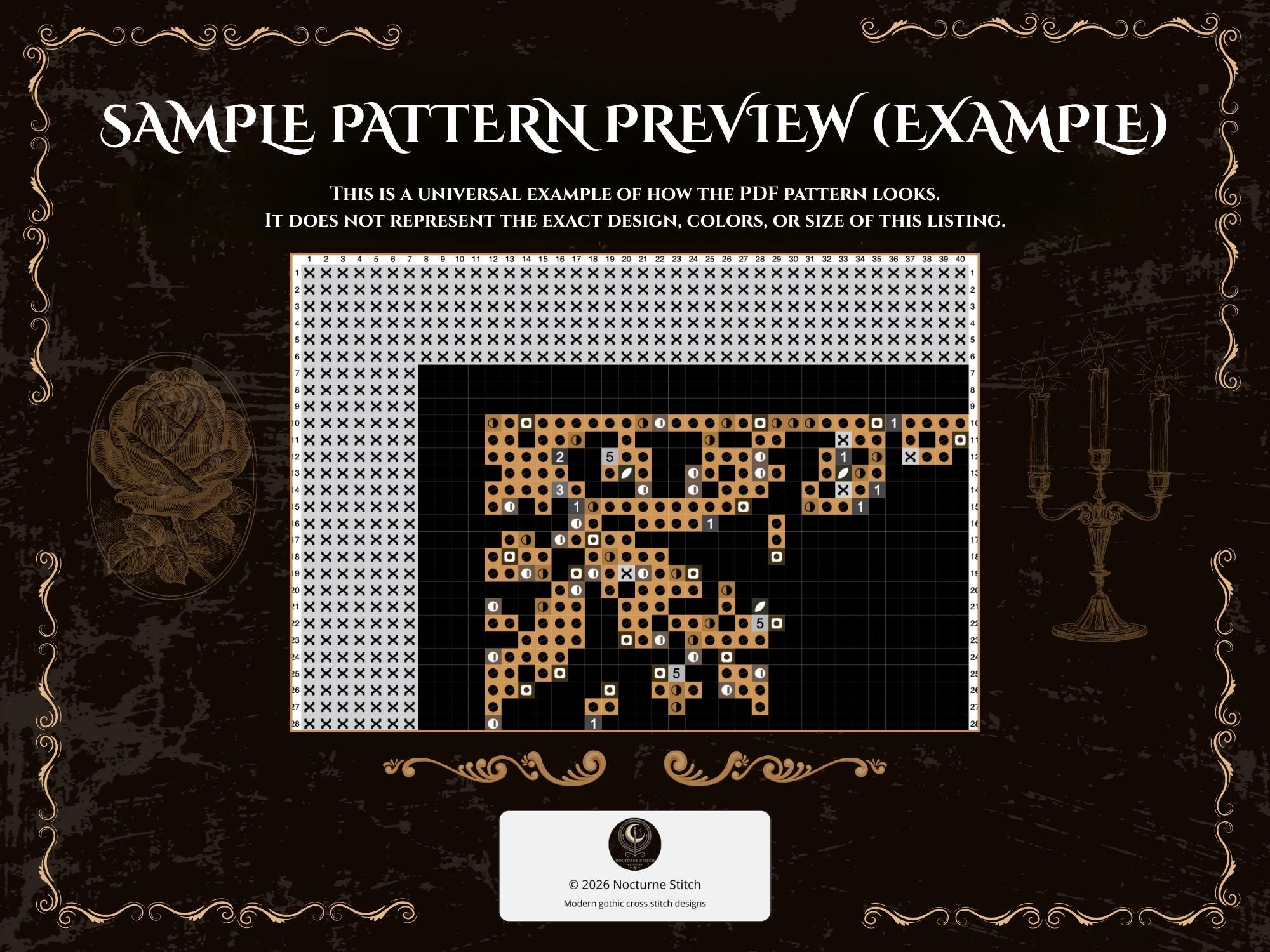 Gothic Medieval Knight Cross Stitch Pattern PDF, Monochrome Armor ...