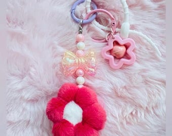 Plush Flora Keychains/Bag Charms/ Phone Chains