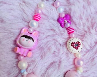 Adorable Keychain/ Bag Charm/Phone Charm With “Ama Lilith” Pendant