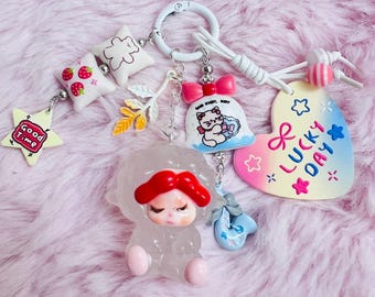 Adorable Keychain/bag charm/phone charm with “Wendy” pendant