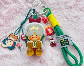 Themed Christmas Keychain/Bag Charm With Authentic PINO JELLY