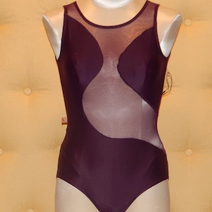 Olivia Ballet, Dance Leotard in Wine, Left Angle