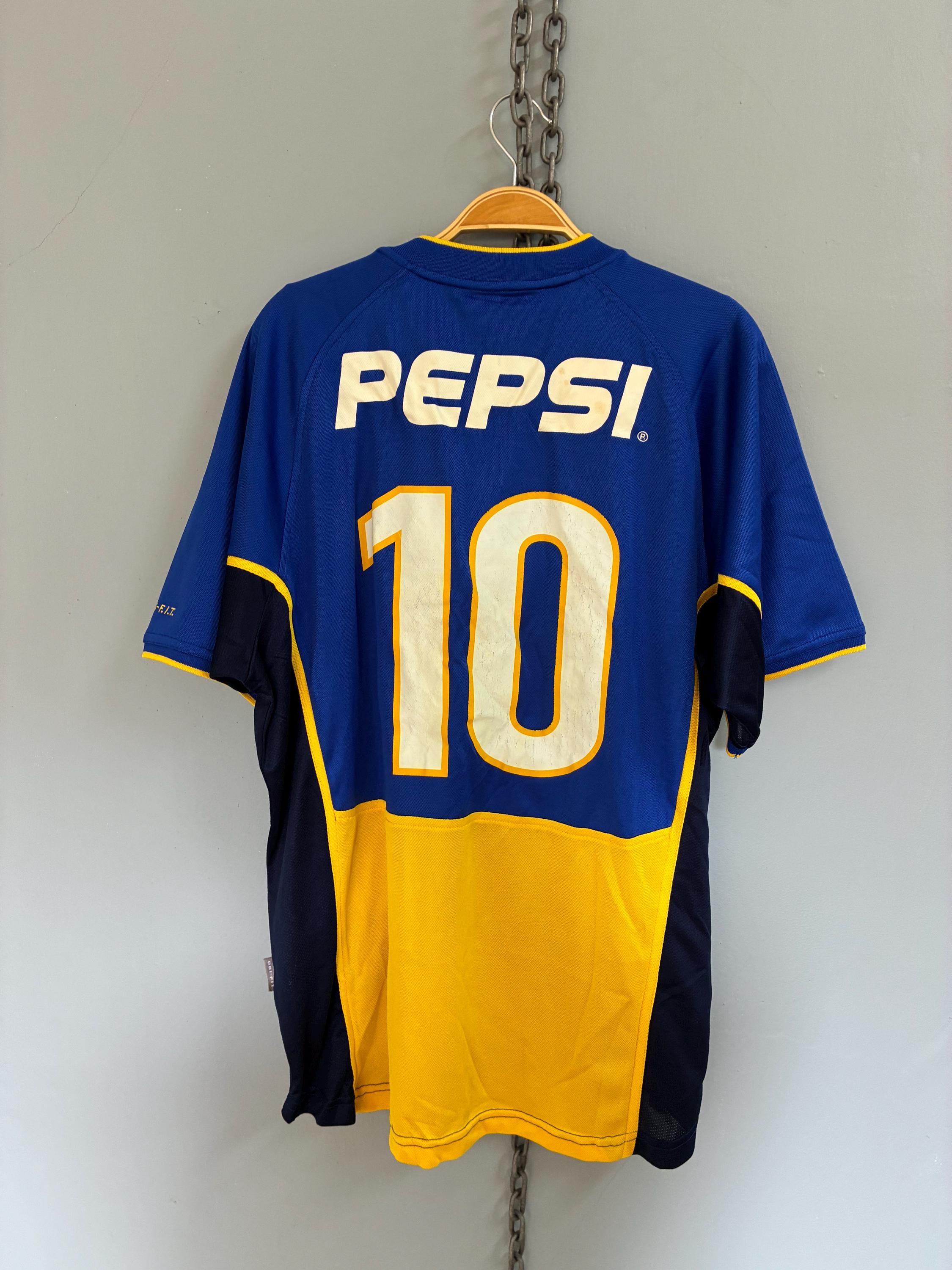 Vintage Y2K Nike Boca Juniors 02-03 Pepsi Jersey - Etsy
