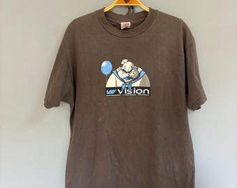 Vintage jaren 90 Vision Streetwear Skateboard-T-shirt