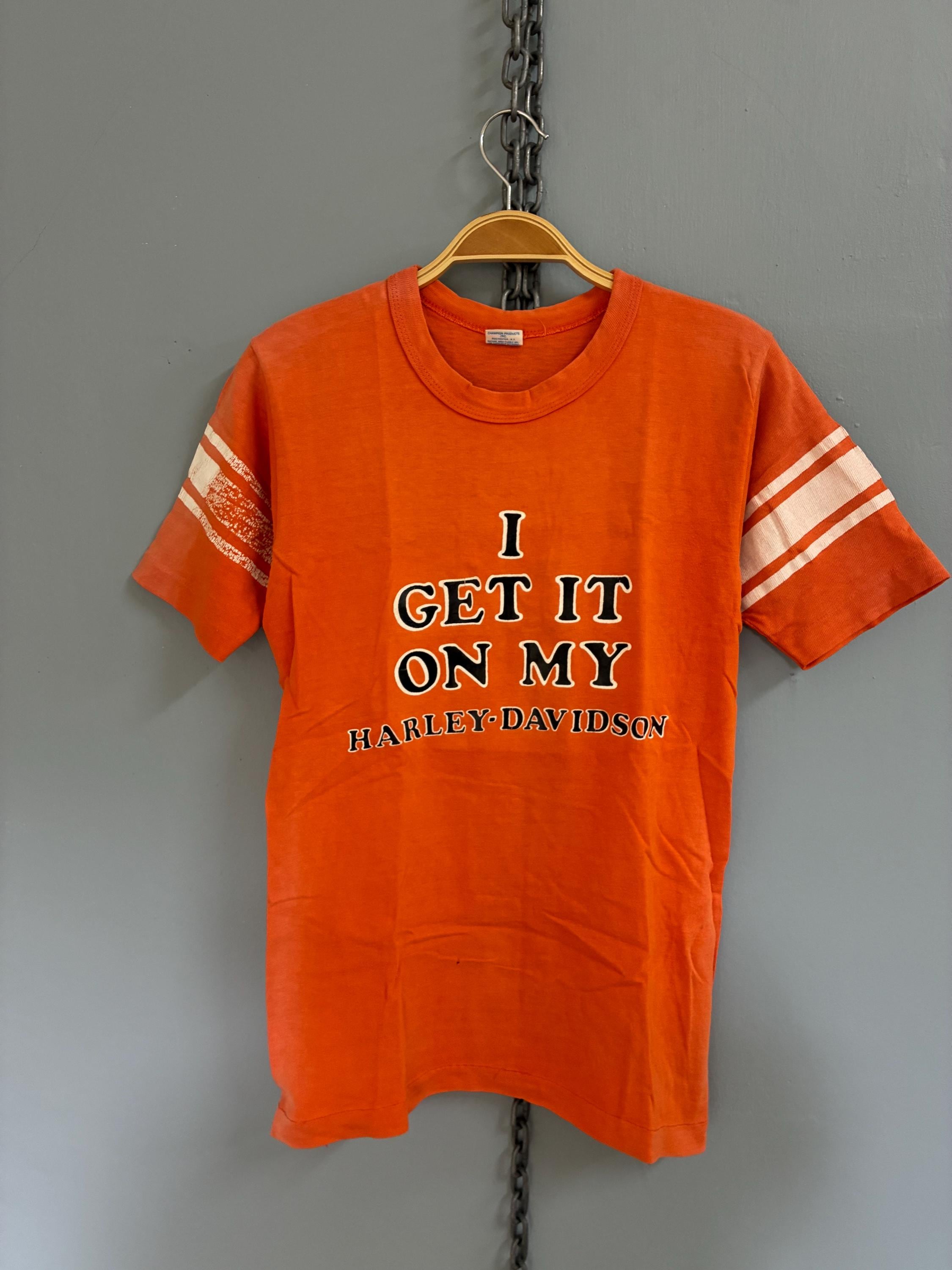 Vintage 70s Champion Blue Bar Harley Davidson T Shirt - Etsy