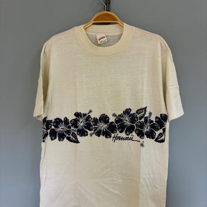 Vintage 80-tals Hawaii-poly-t-shirt