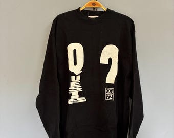 Vintage jaren 90 OG Design 72 Vraag? T-shirt met lange mouwen