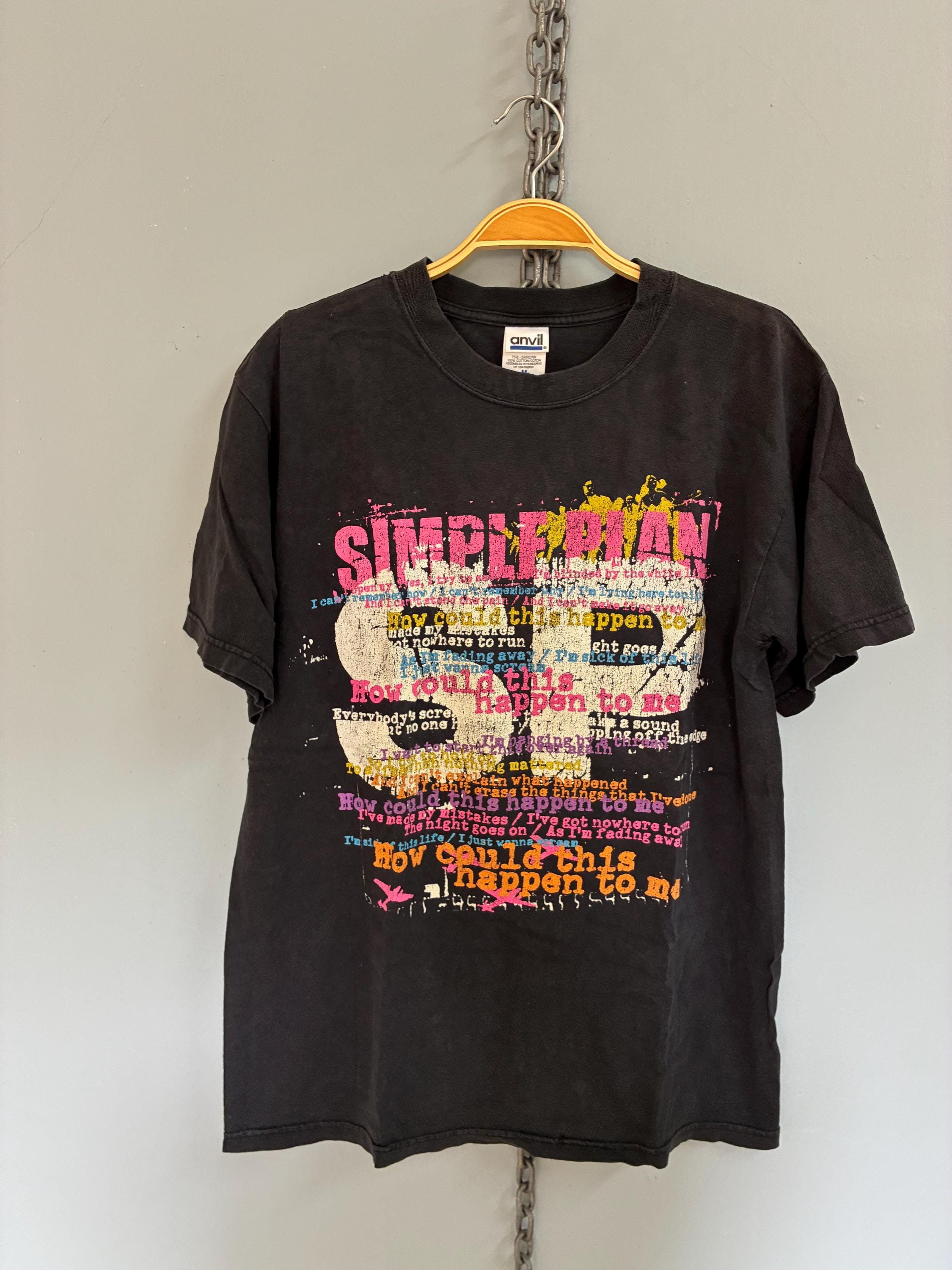 Vintage Y2K Simple Plan Punk Rock Band T Shirt - Etsy