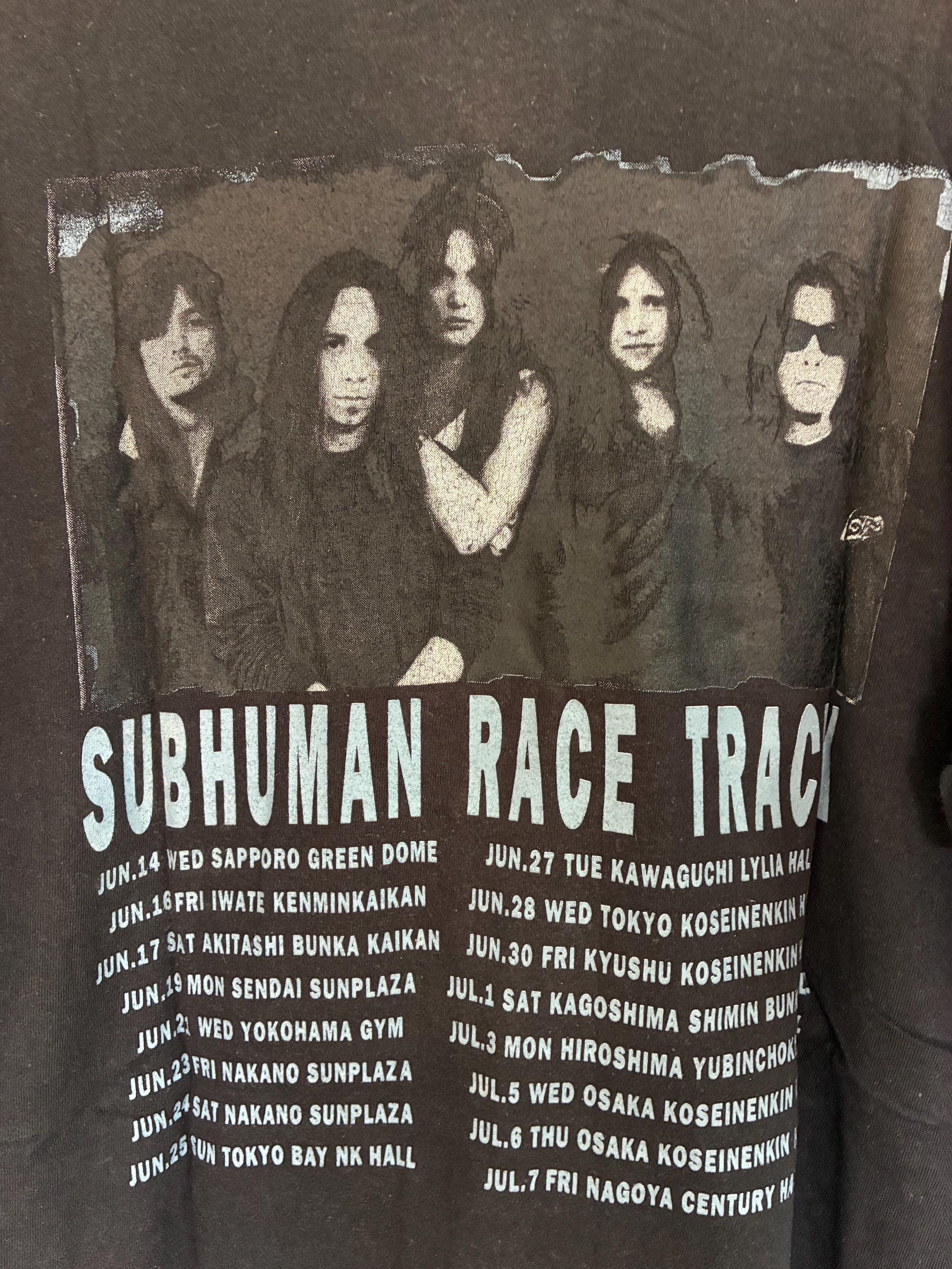 Vintage 90s Skid Row Subhuman Race Track Heavy Metal Band T Shirt
