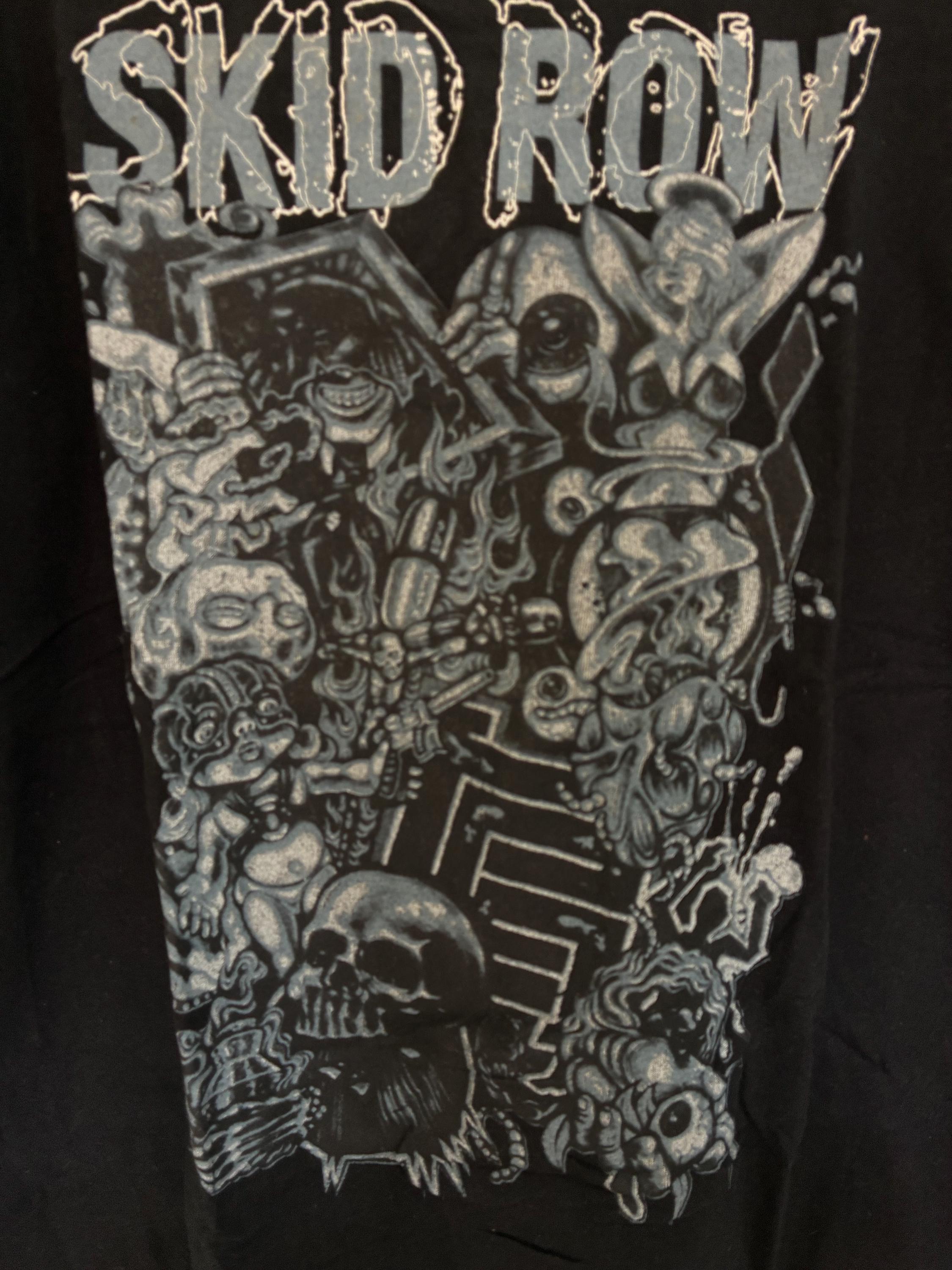 Vintage 90s Skid Row Subhuman Race Track Heavy Metal Band T Shirt