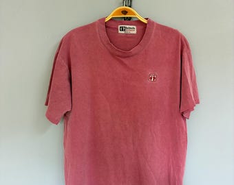 Rare!! Vintage 90's BITCH SKATEBOARDS Striped Skate Tee Shirt