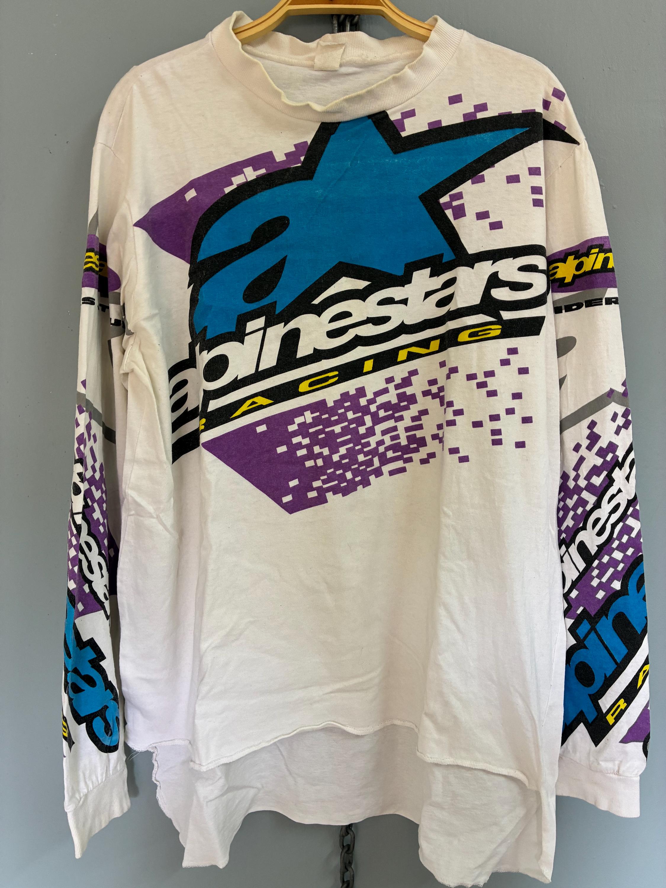 バイクウェア・装備 Alpinestars Racing Jersey 90s Vintage 90s Alpinestars Racing Motocross Jersey - Etsy