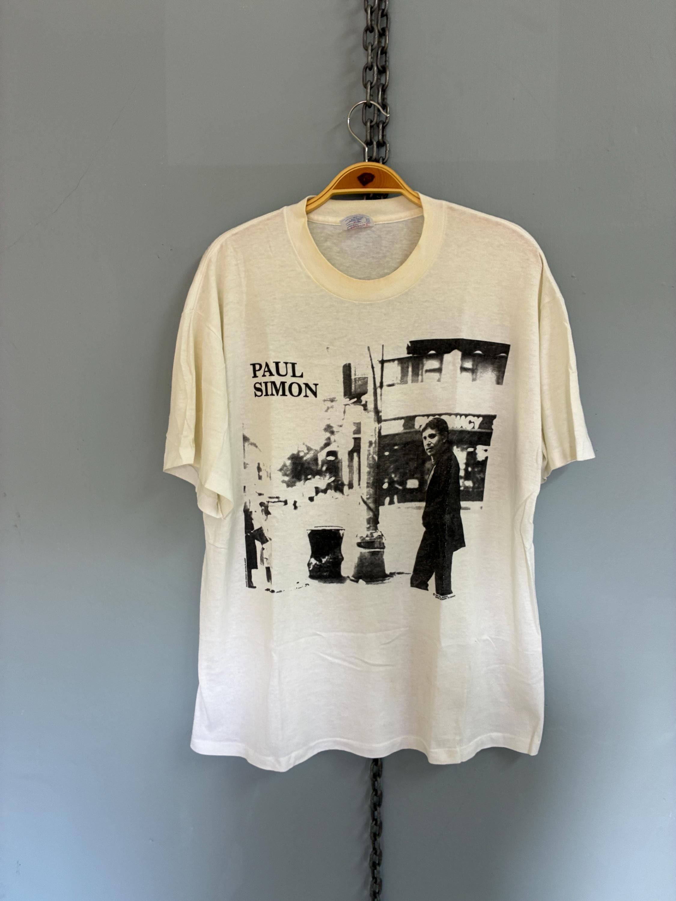 Paul Simon BORN AT THE RIGHT TIME Tシャツ Vintage 90s Paul Simon Born at the Right Time T Shirt - Etsy Hong Kong
