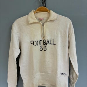 Vintage 1950's Quarter Zip Sweatshirt - Etsy