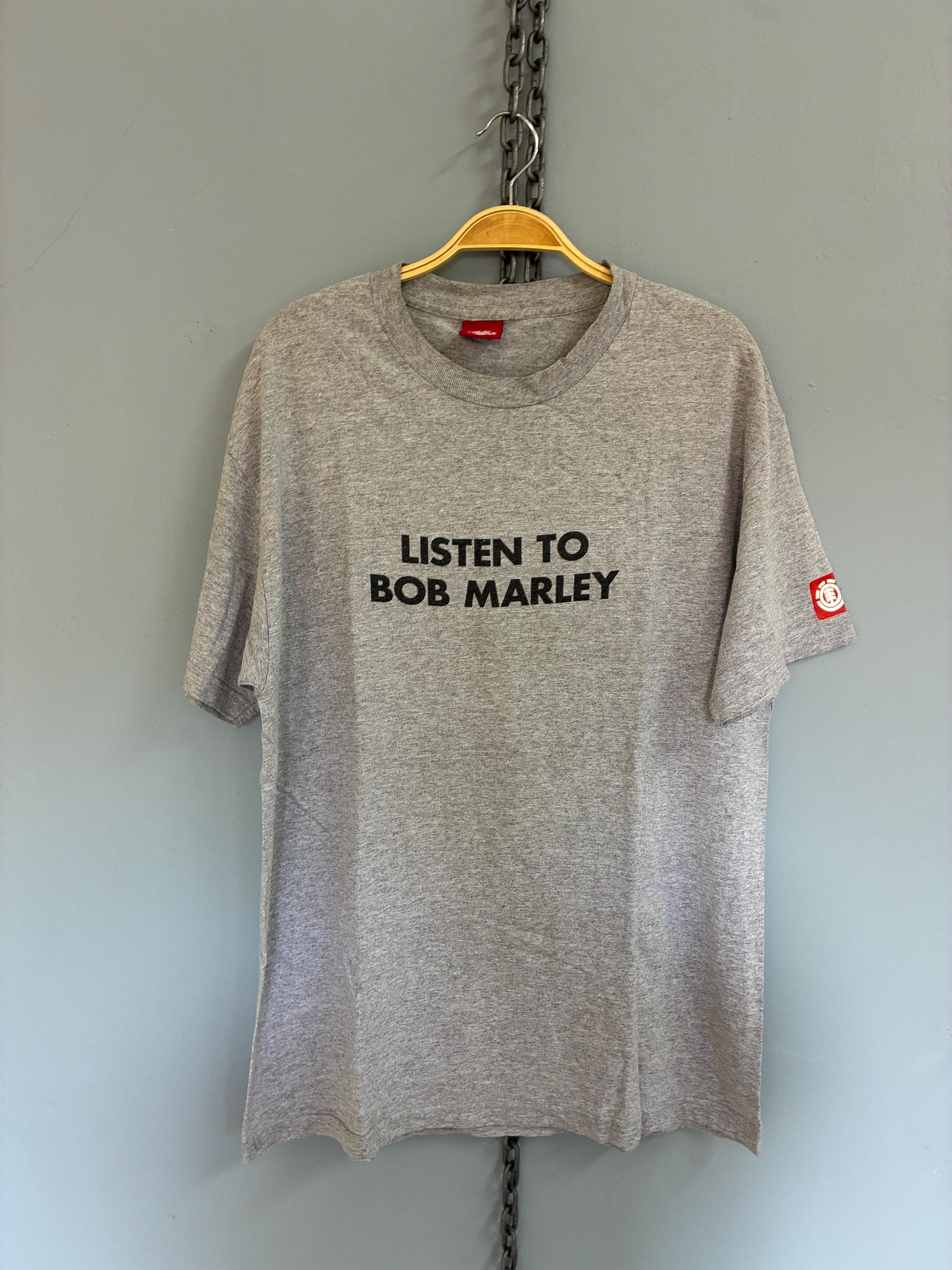 LISTEN TO BOB MARLEY element Tシャツ 90s Vintage 90s Element Skateboard Listen to Bob Marley T Shirt - Etsy