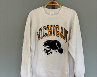Vintage Michigan-sweater uit de jaren 80