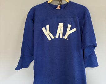 Vintage Football Knit Practice Jersey Cotton 60s 70s #73 
