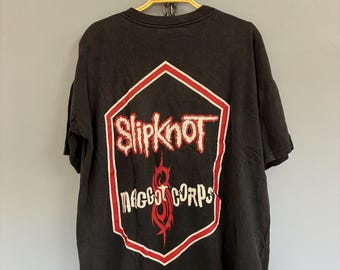 Slipknot - Vintage - Iowa 2001 - Heavy Metal Hard Rock Band T