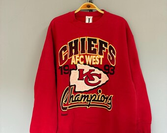 Vintage Kansas City Chiefs AFC West Champions NFLP-sweater uit de jaren 90