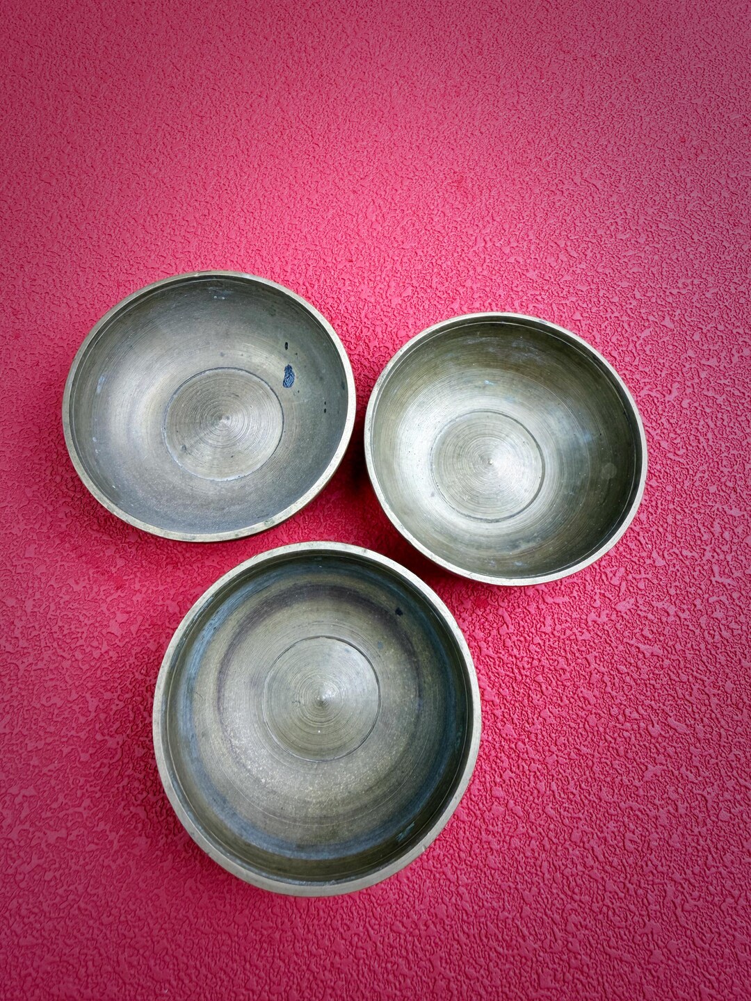 Antique Tibetan Copper Water Offering Bowls, Century-old Handmade ...