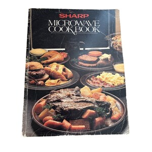 VTG 1980s SHARP Carousel Microwave Oven Cook Book Vintage Cookbook Soft cover