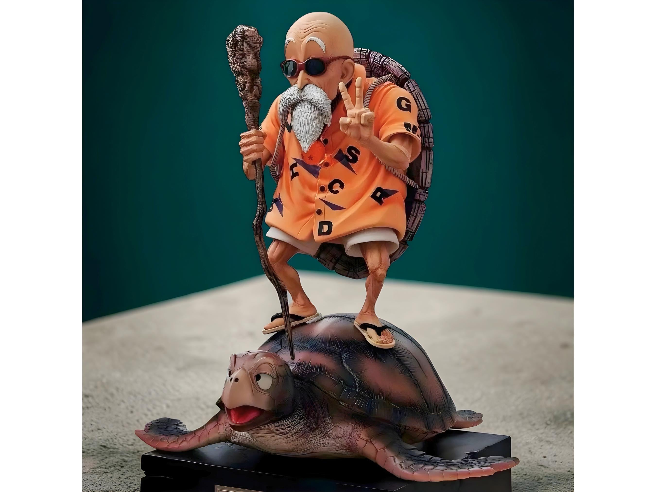 DRAGON BALL Z - Master Roshi Action Figure - 24cm PVC ANIME STATUA NUOVO EUR 58,45 - IT