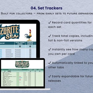 Disney Lorcana Card Tracker Spreadsheet | Deck Builder | Collection ...
